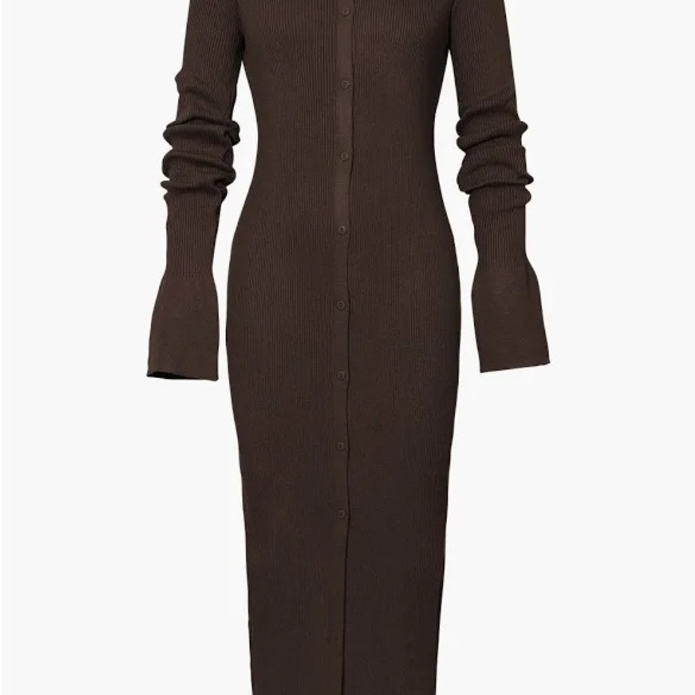 Micas Brown MIDI/Maxi Dress